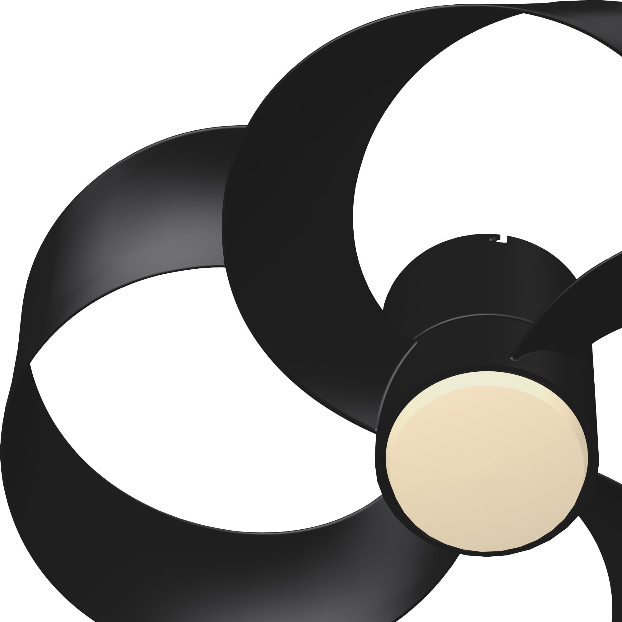 Mantra Rose 24W LED Dimmable Ceiling Light & Fan, Remote Controlled, - Black