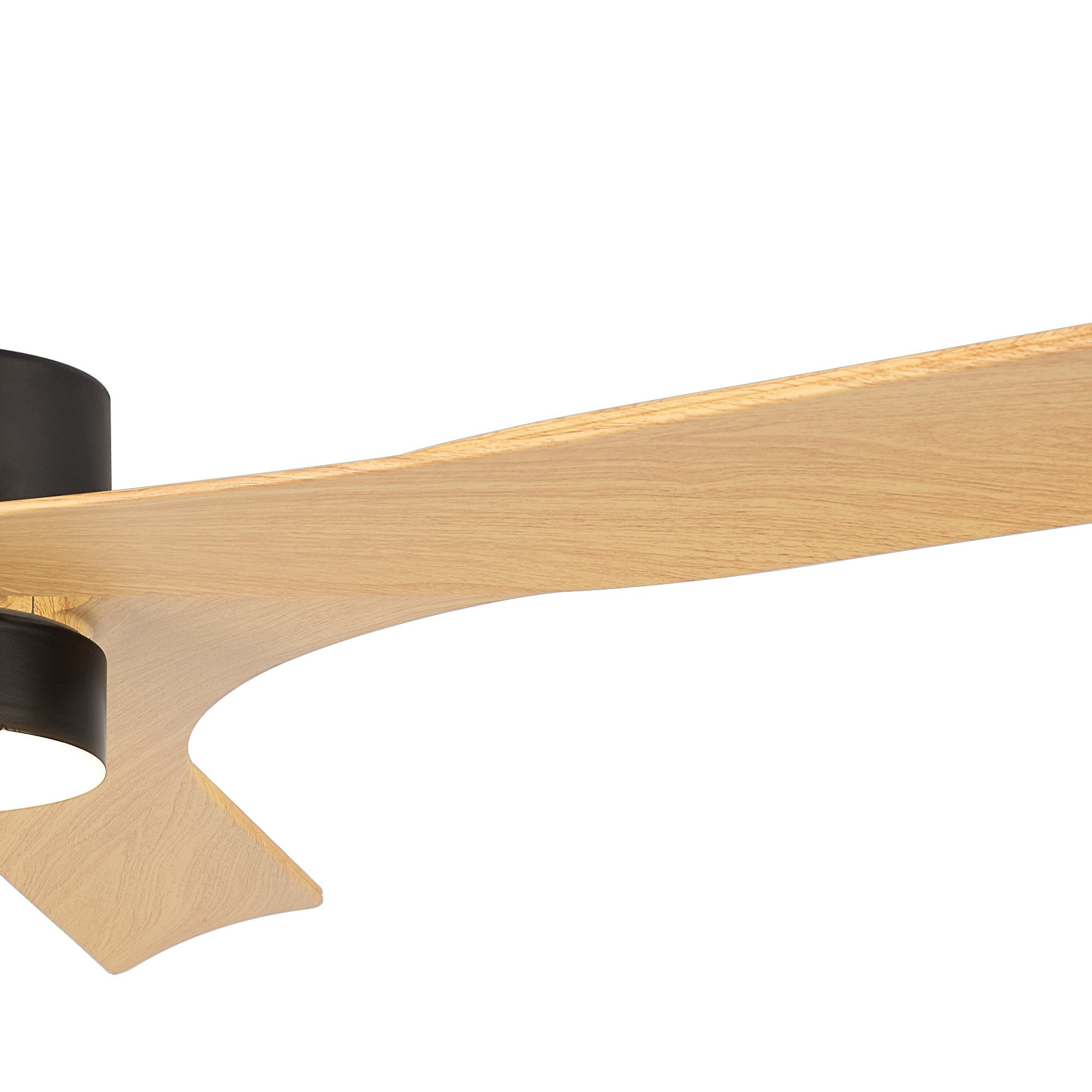 Mantra Thai 30W LED Dimmable Ceiling Light With Built-In 35W DC Fan, 2700-5000K Remote & APP Control, White, Wood