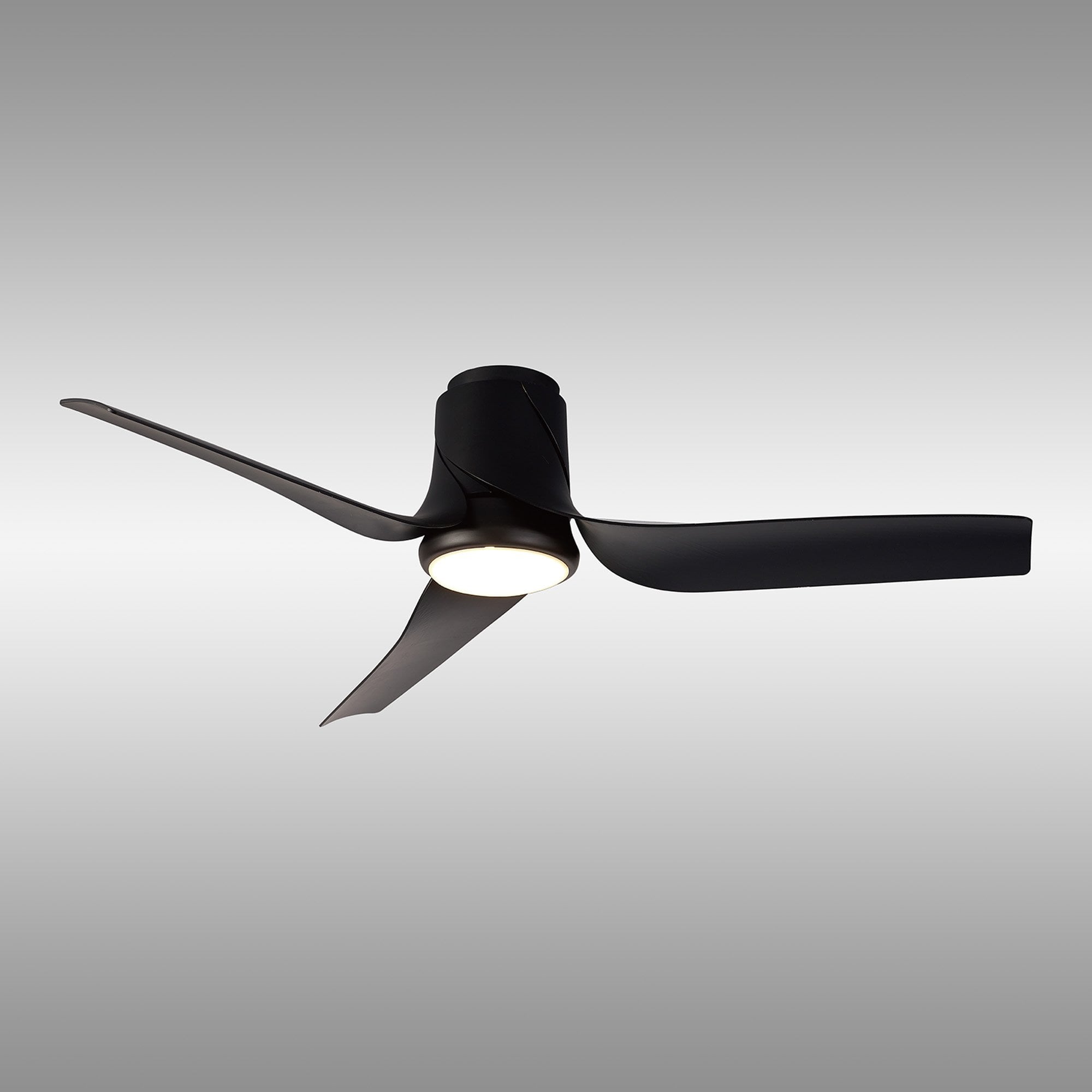 Mantra Ushuaia 30W LED Dimmable Ceiling Light With Built-In 35W DC Fan, 2700-5000K Remote & APP Control - Black