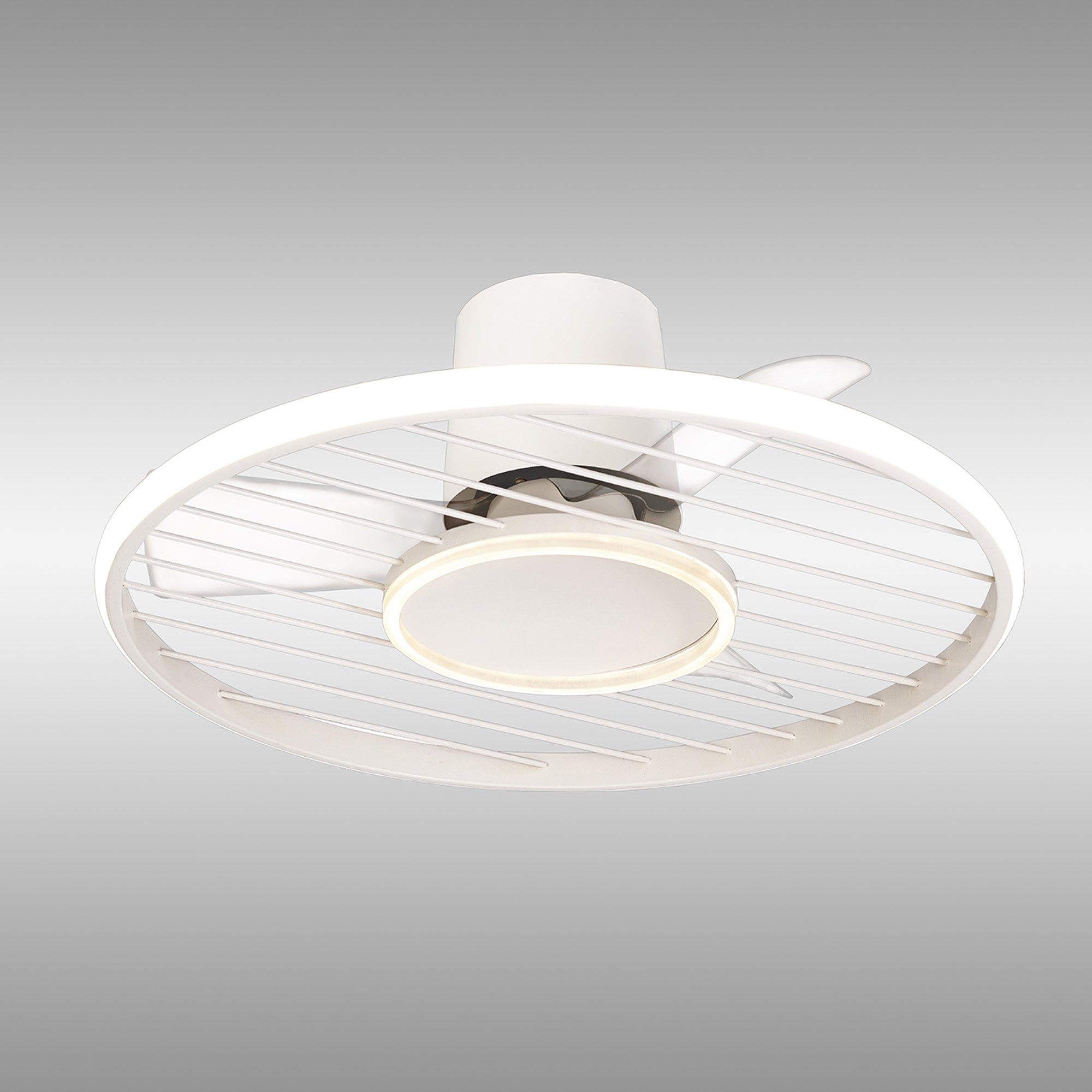 Mantra Soho 45W LED Dimmable Ceiling Light With Built-In 30W DC Fan, 2700-5000K Remote & APP Control - White