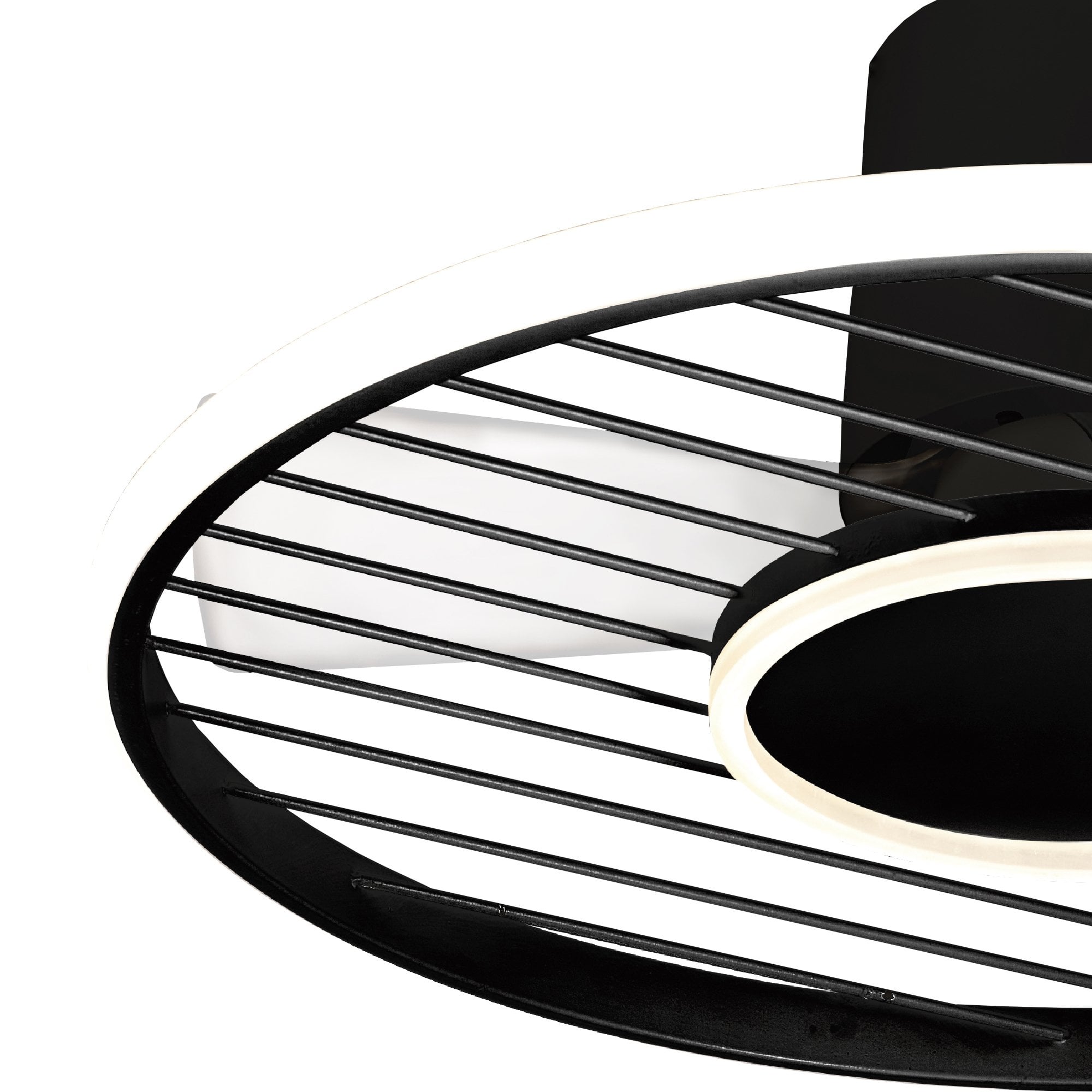 Mantra Soho 45W LED Dimmable Ceiling Light With Built-In 30W DC Fan, 2700-5000K Remote & APP Control - Black