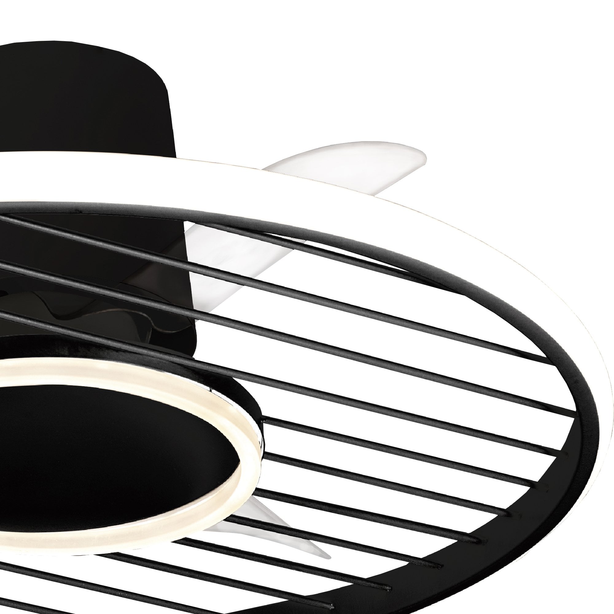 Mantra Soho 45W LED Dimmable Ceiling Light With Built-In 30W DC Fan, 2700-5000K Remote & APP Control - Black