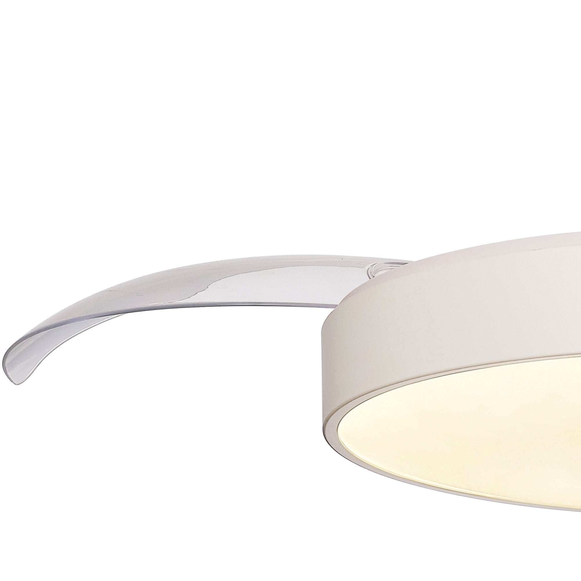 Mantra Alaska 60W LED Dimmable Ceiling Light With Built-In 30W DC Fan, 2700-5000K Remote & APP Control - White