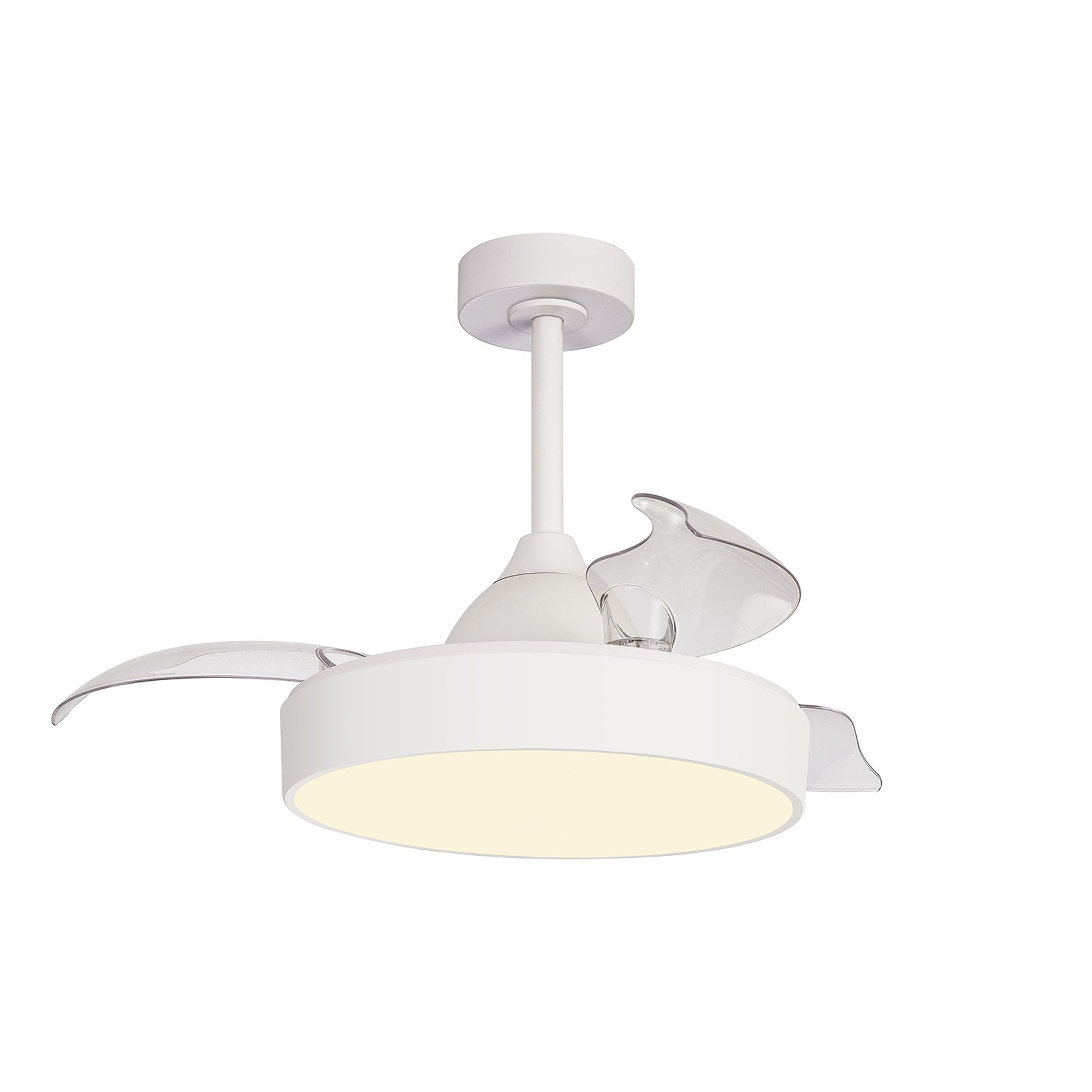 Mantra Alaska 45W LED Dimmable Ceiling Light With Built-In 25W DC Fan, 2700-5000K Remote & APP Control - White