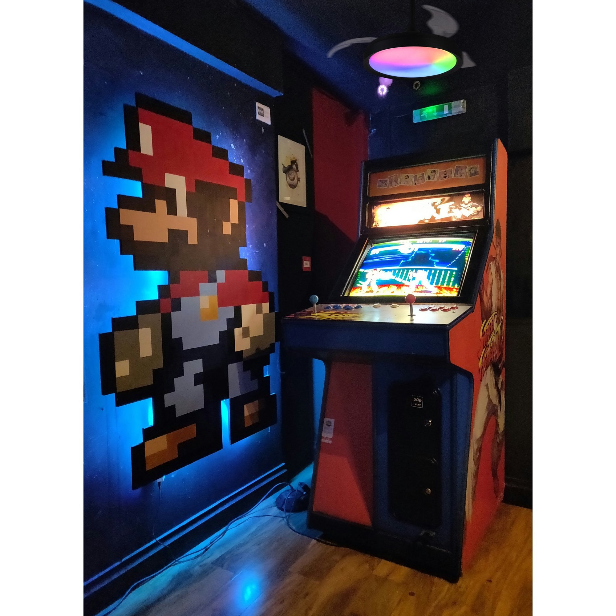 Mantra Siberia Mini 40W LED Dimmable Ceiling Light With Built-In 28W DC Fan, 3000-6500K Remote Control - Black