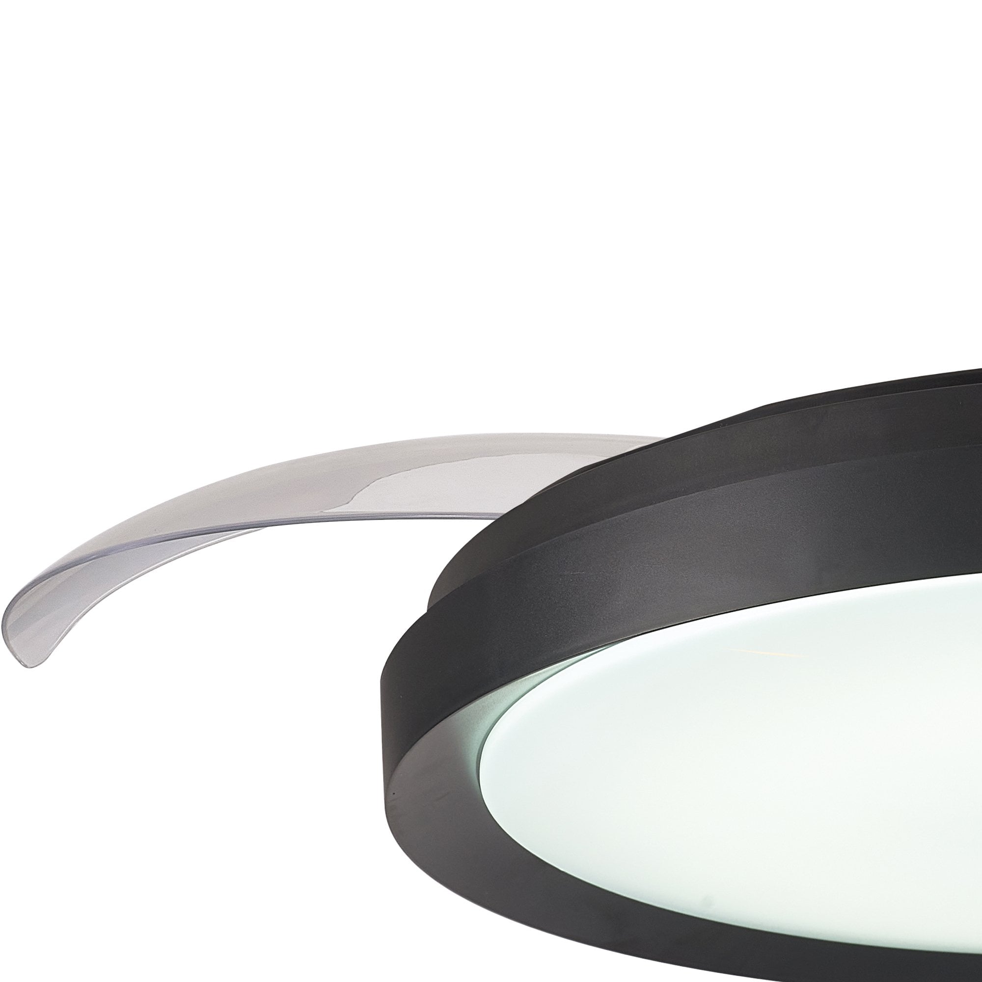 Mantra Mistral 50W LED Dimmable Ceiling Light With Built-In 30W DC Fan, 2700-5000K Remote Control - Black