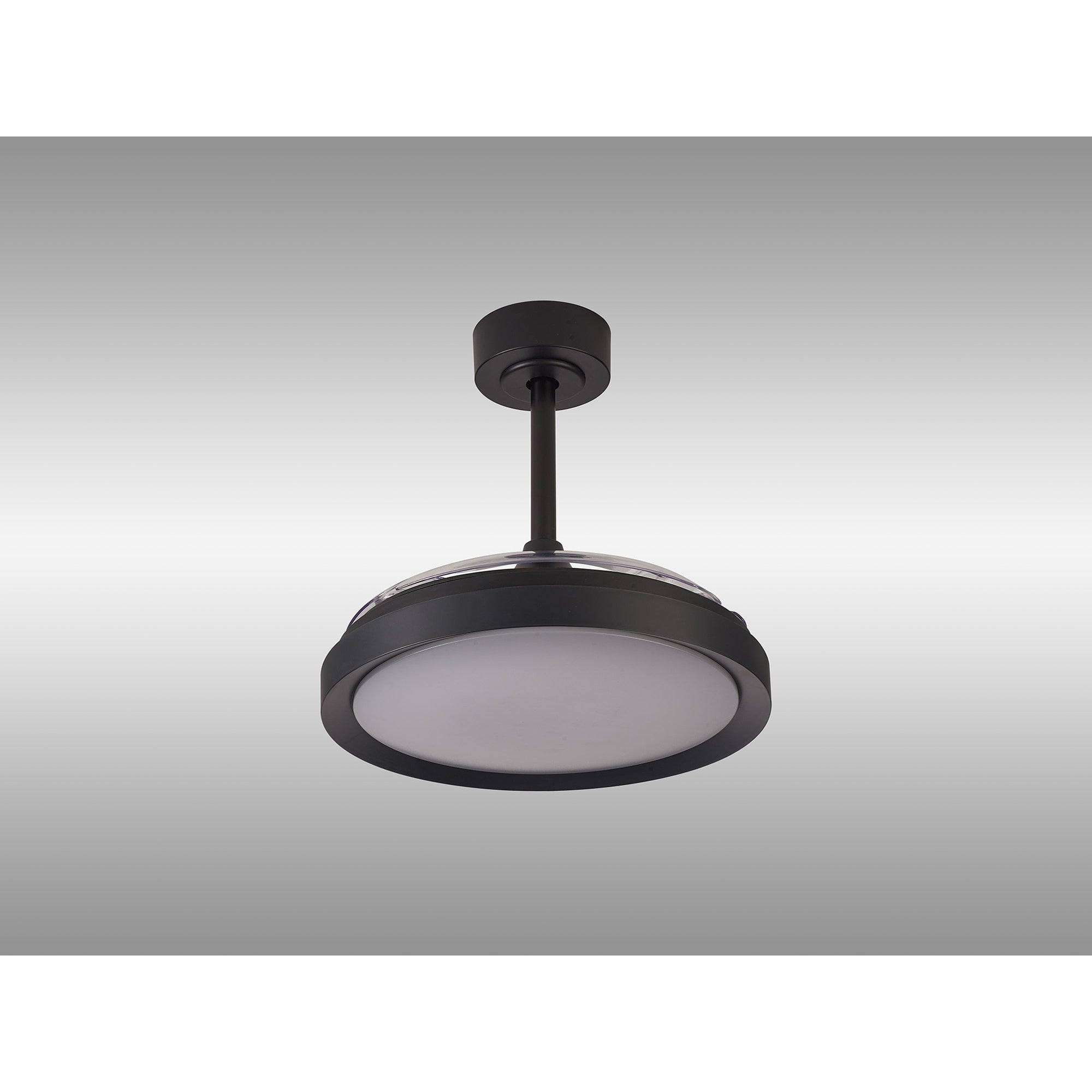 Mantra Mistral Mini 40W LED Dimmable Ceiling Light With Built-In 28W DC Fan, 2700-5000K Remote Control - Black