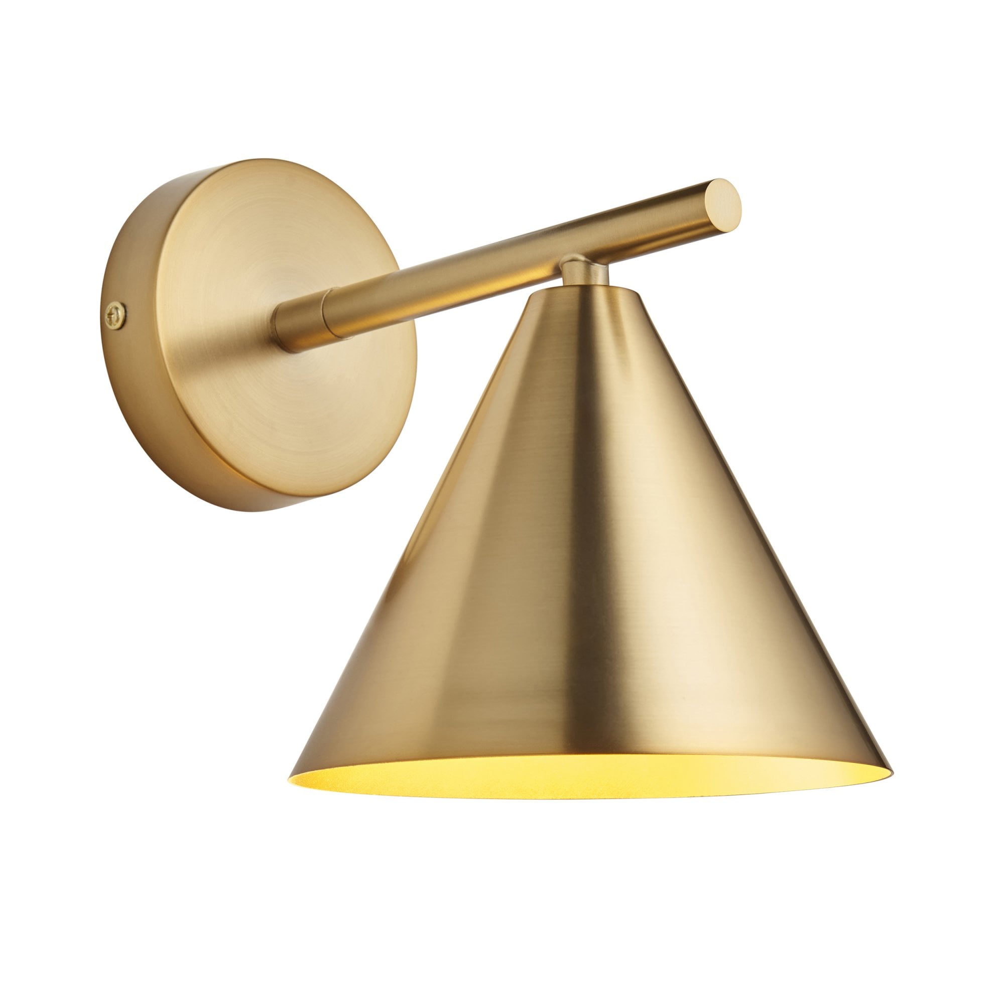 Endon Cape 1 Light Wall Light - Warm Antique Brass