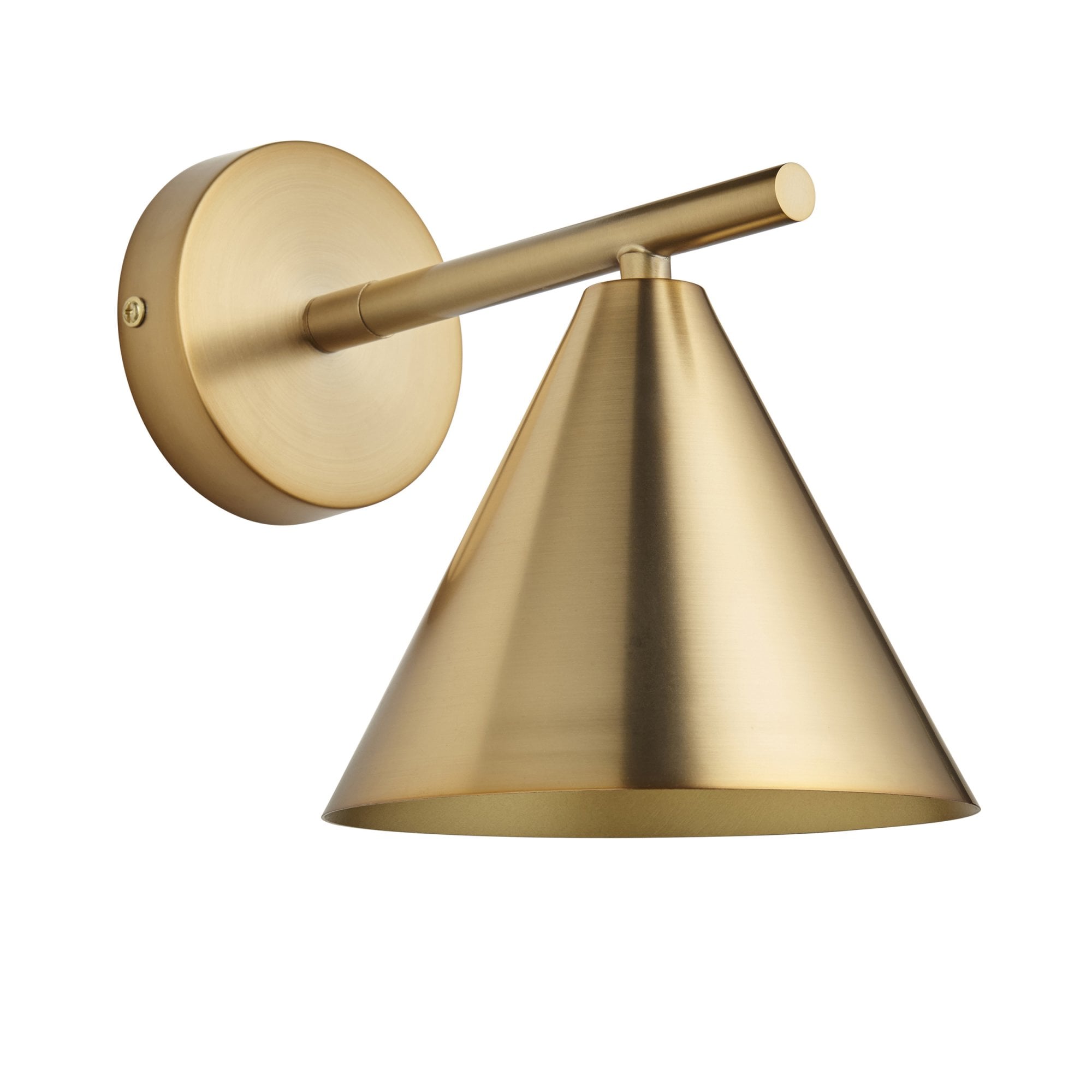 Endon Cape 1 Light Wall Light - Warm Antique Brass