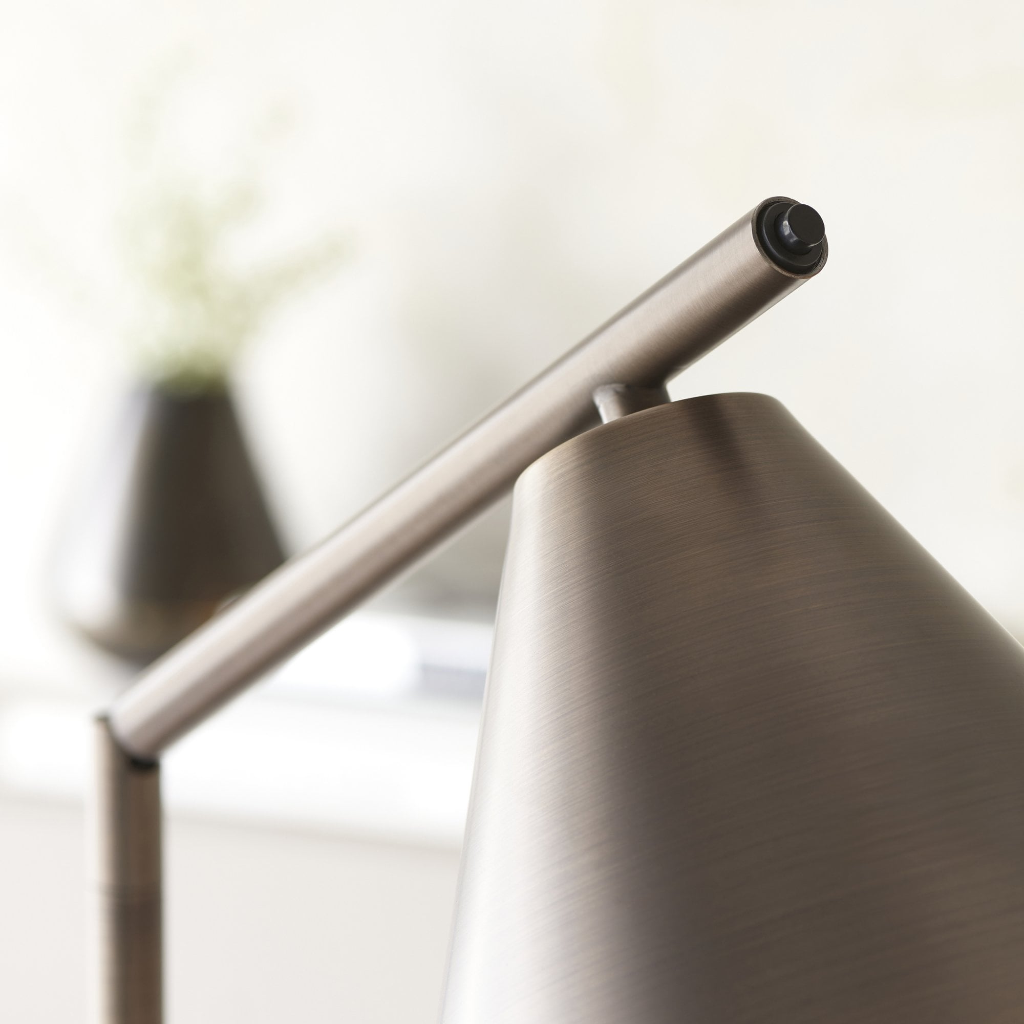 Endon Cape 1 Light Floor - Brushed Antique Bronze