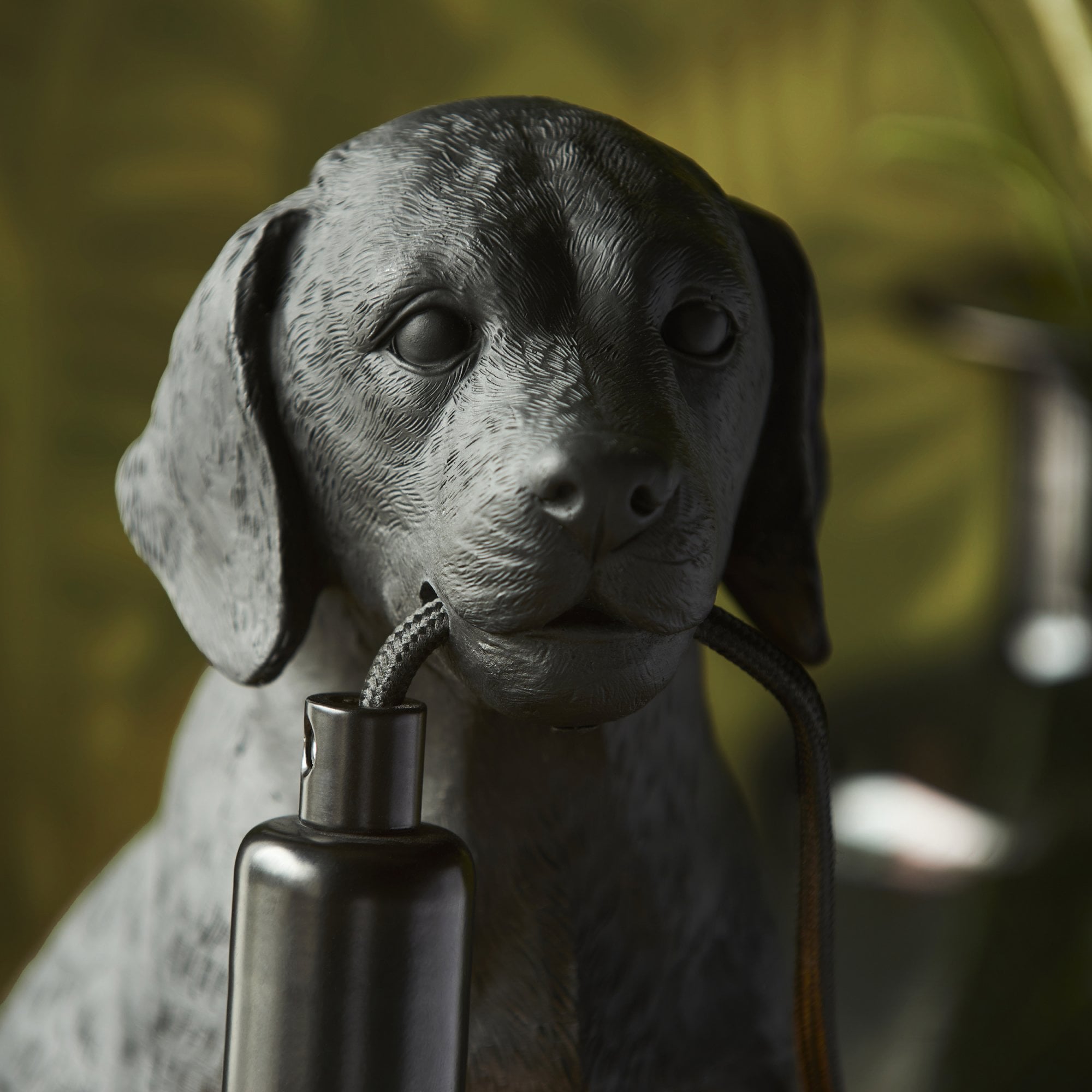 Endon Labrador Puppy 1 Light Table Lamp - Matt Black