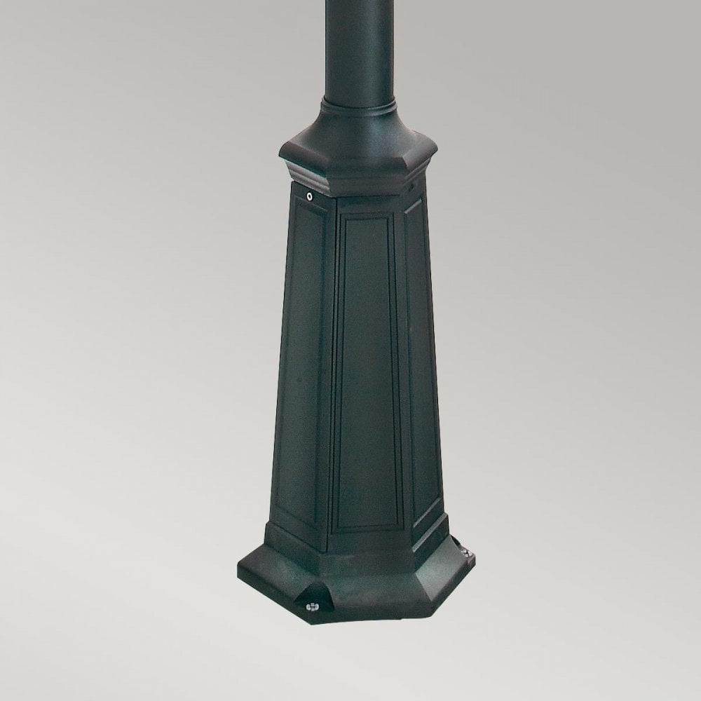 Norlys Turin Grande 2 Light Twin Lamp Post - Black
