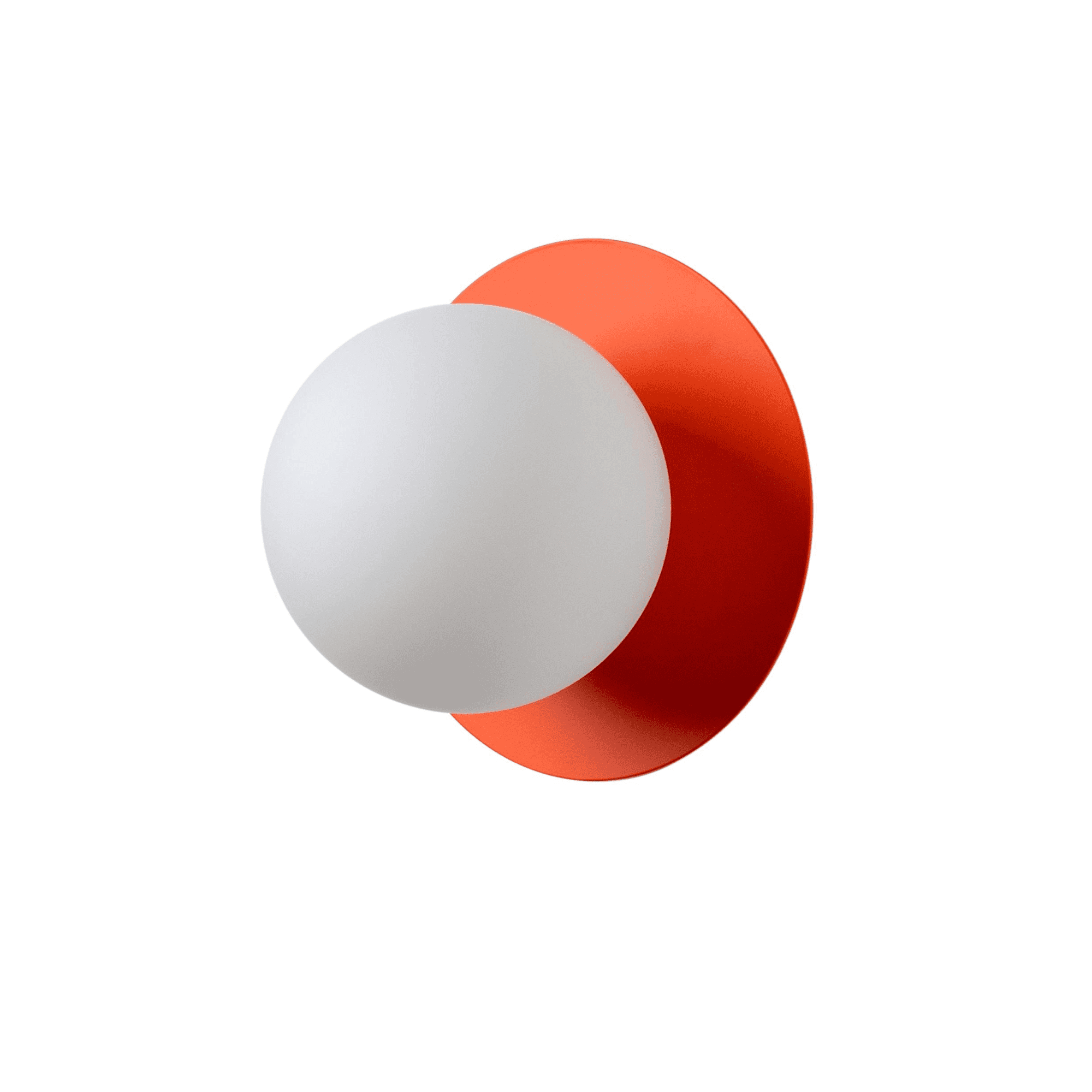 houseof. Opal Disk Wall Light - Peel Orange