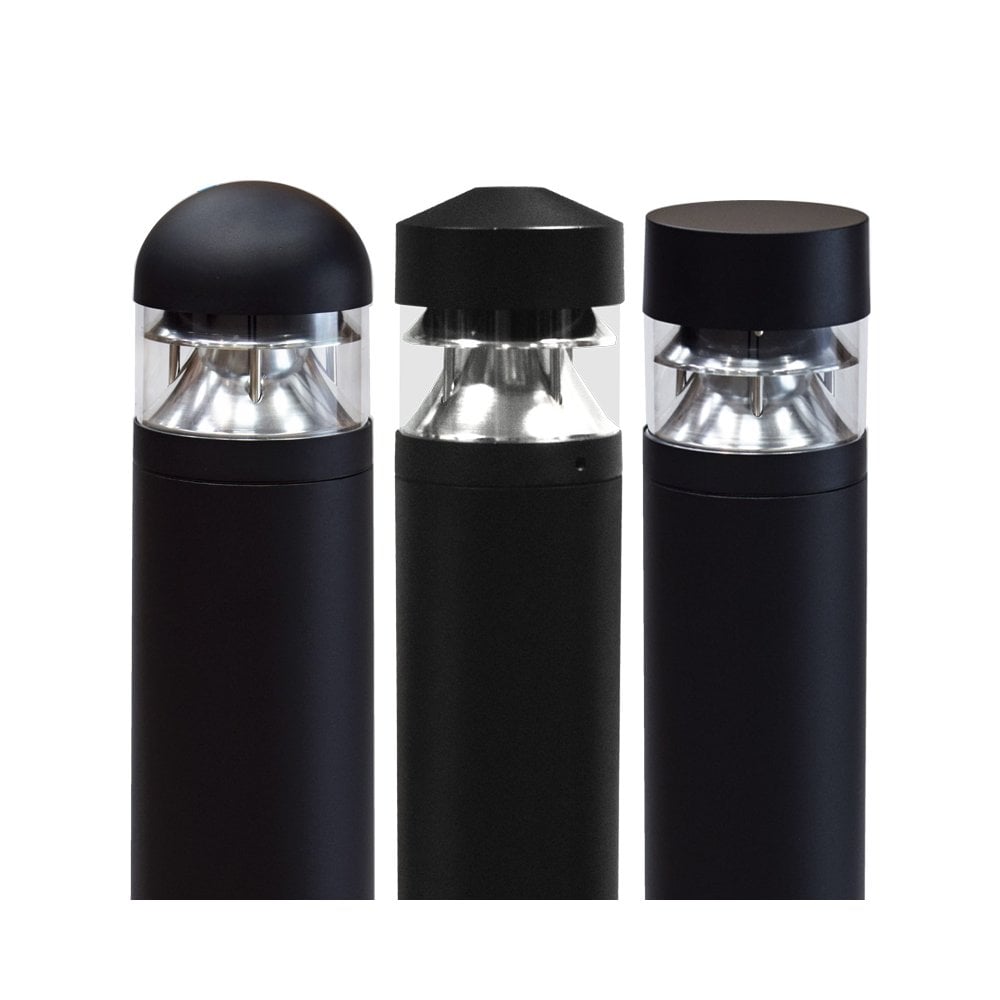 Lumena Parabola Flat Bollard Light - Black - Mains