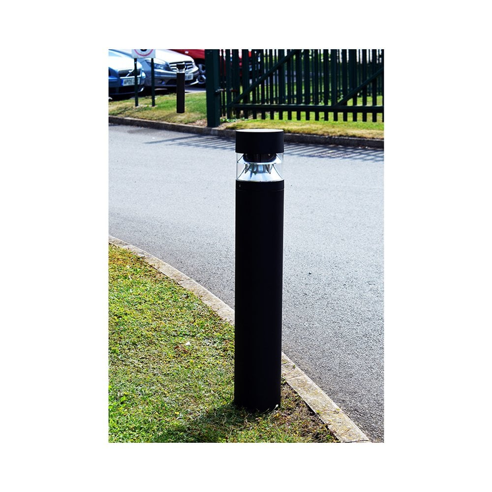 Lumena Parabola Flat Bollard Light - Black - Mains