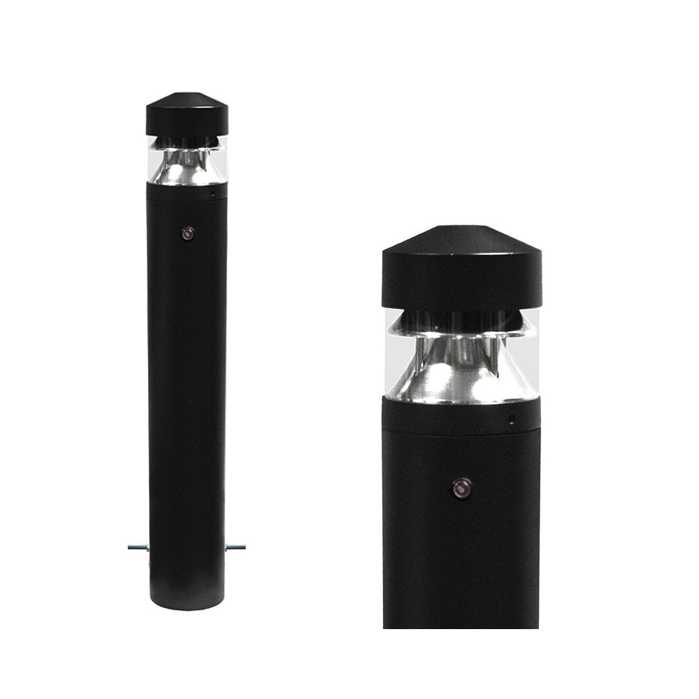Lumena Parabola Pillar Bollard Light - Black - Mains