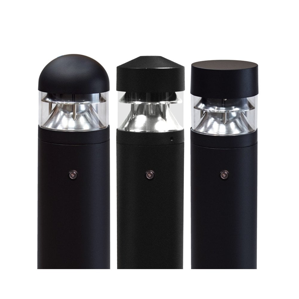 Lumena Parabola Pillar Bollard Light - Black - Mains