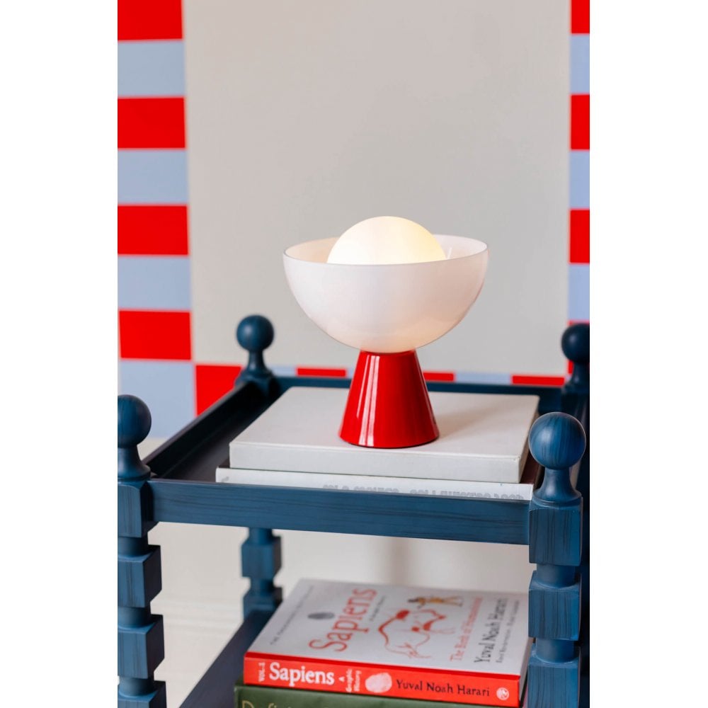 houseof. Dome Cordless Table Lamp - Jam Red