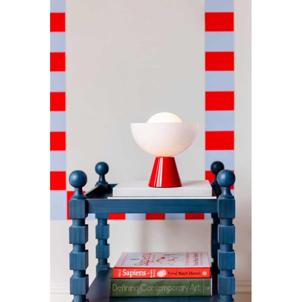 houseof. Dome Cordless Table Lamp - Jam Red