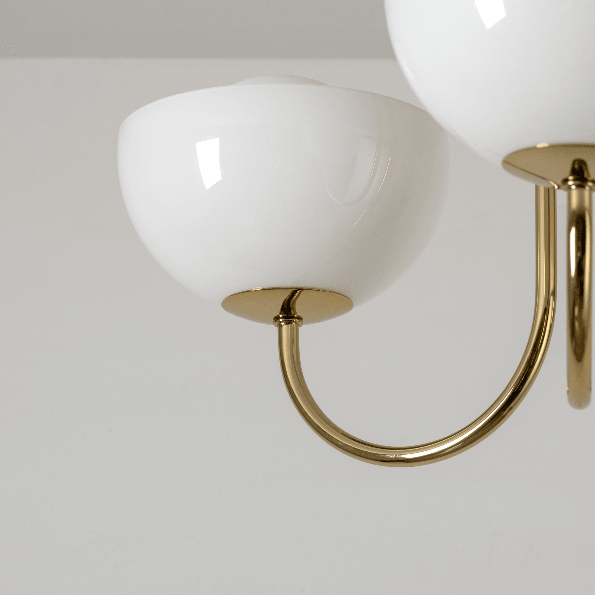 houseof. Dome 3 Light Ceiling Pendant - Brass