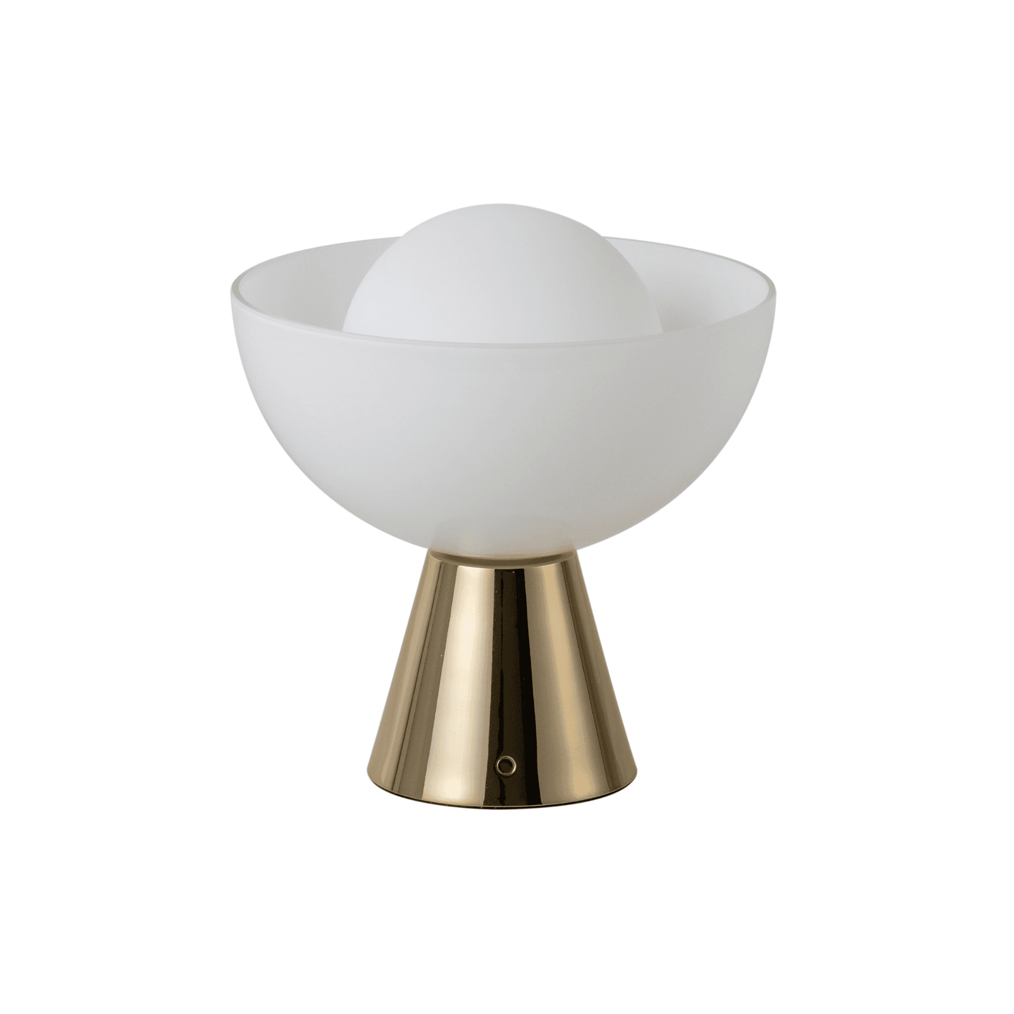 houseof. Dome Cordless Table Lamp - Brass