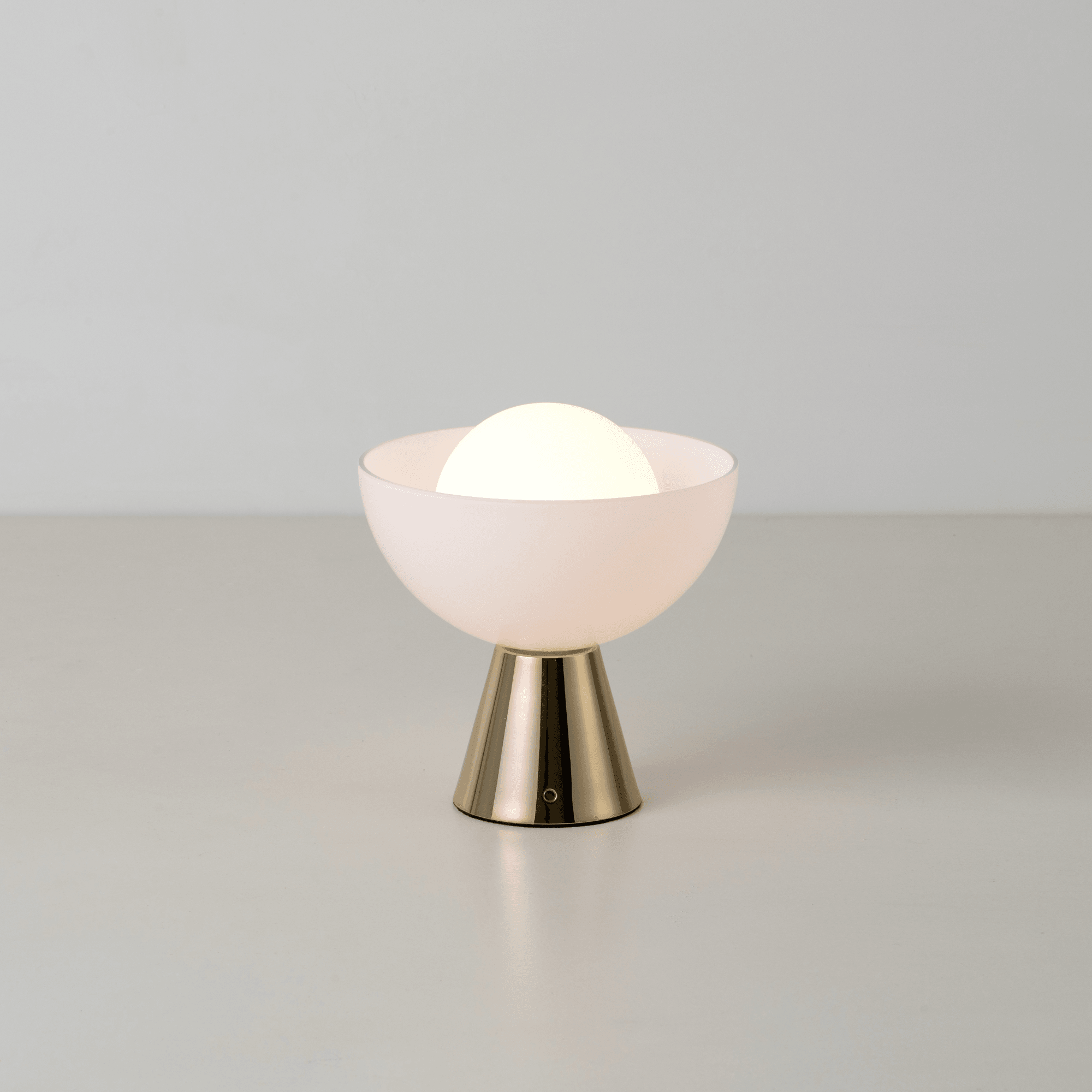 houseof. Dome Cordless Table Lamp - Brass