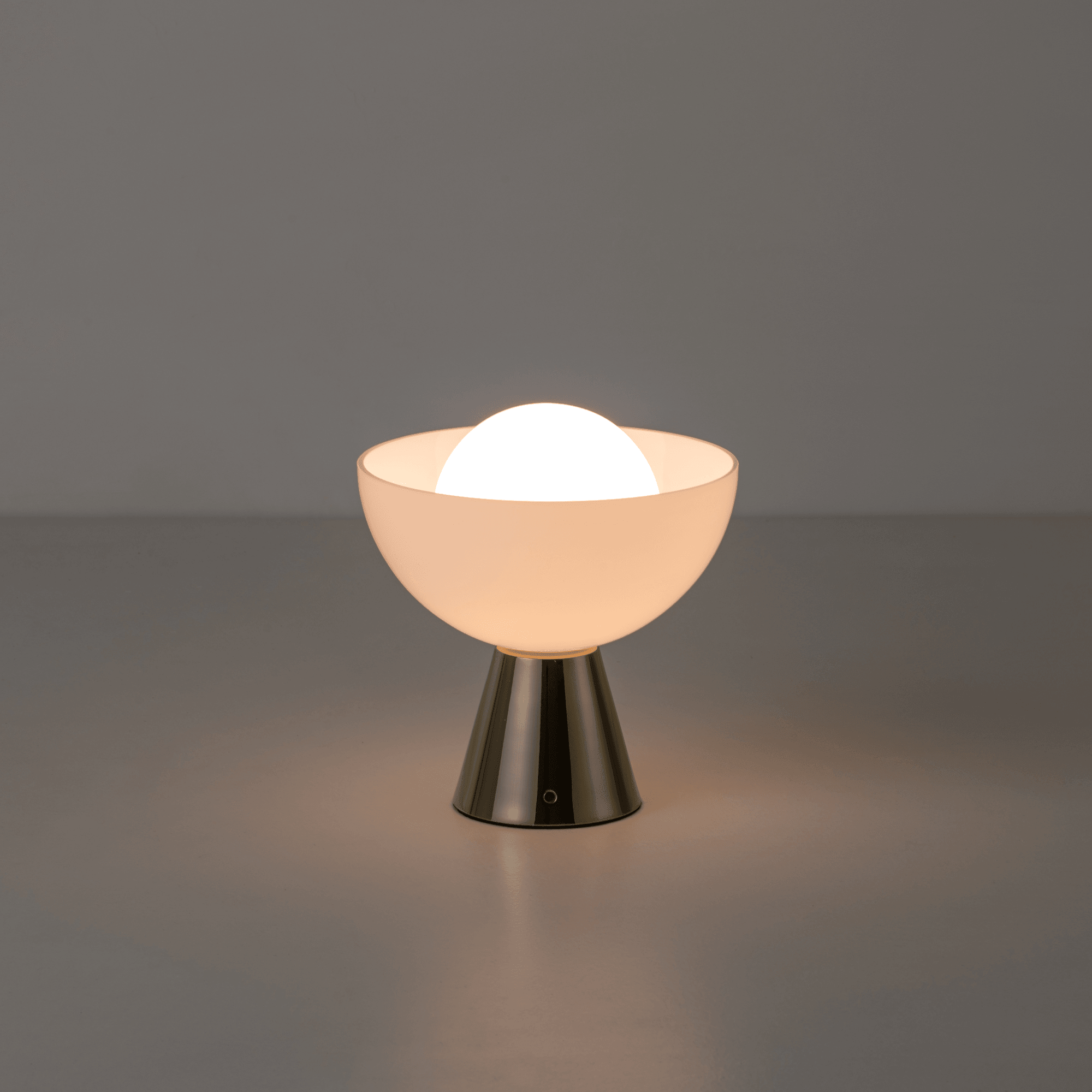 houseof. Dome Cordless Table Lamp - Brass