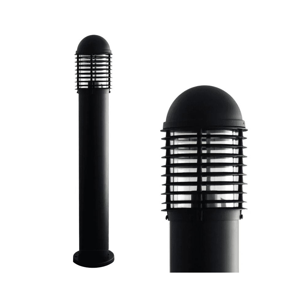 Lumena Domus Louvred Aluminium Path Light - Black - Mains