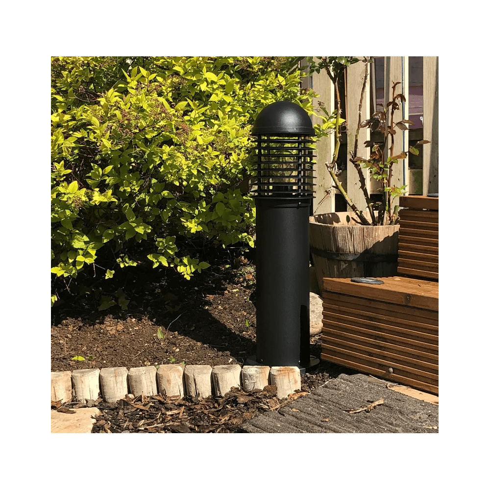 Lumena Domus Louvred Aluminium Path Light - Black - Mains