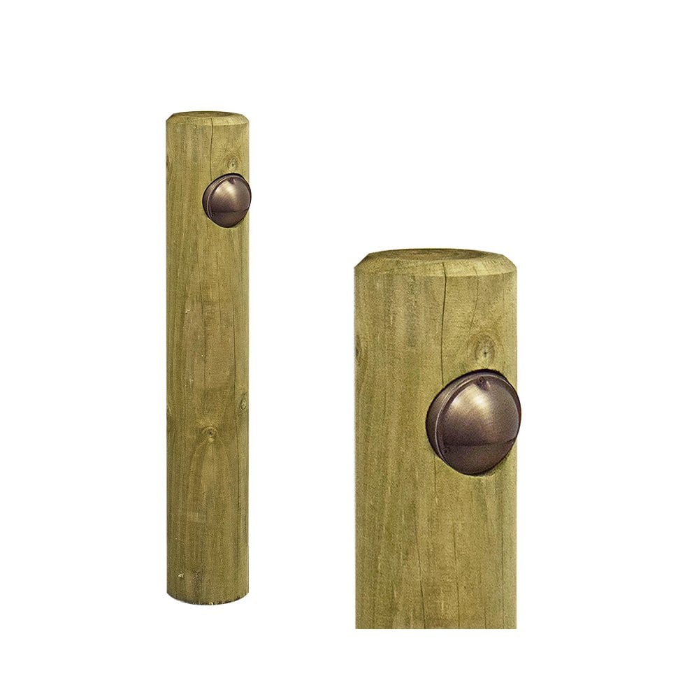 Lumena Radiata Post Timber Path Light - Rustic Bronze - Mains