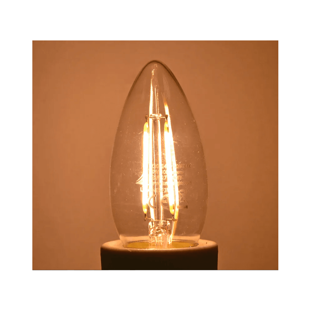 Lumena 4.5W LED Filament Candle Bulb - Warm White