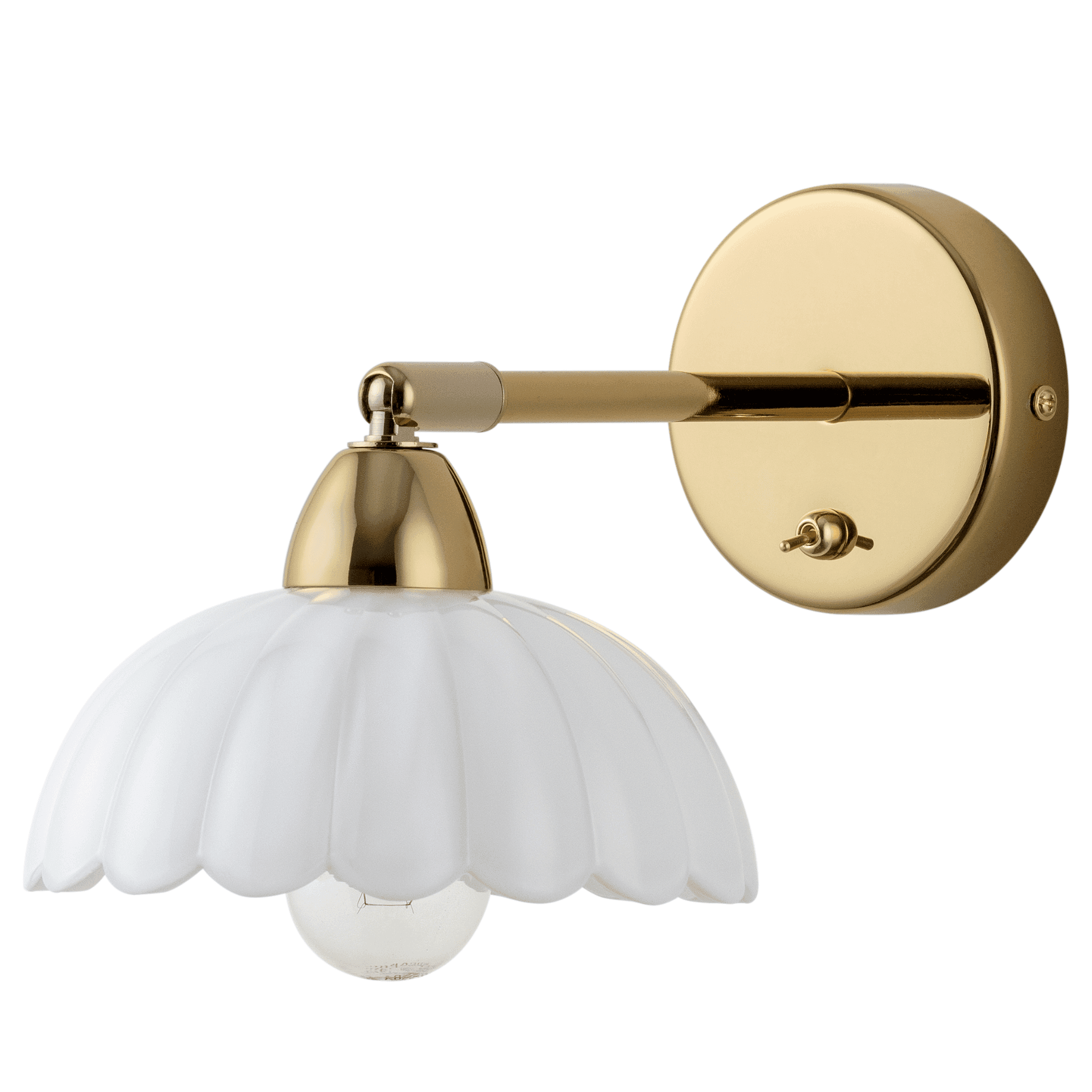 houseof. White Flower Sconce Wall Light