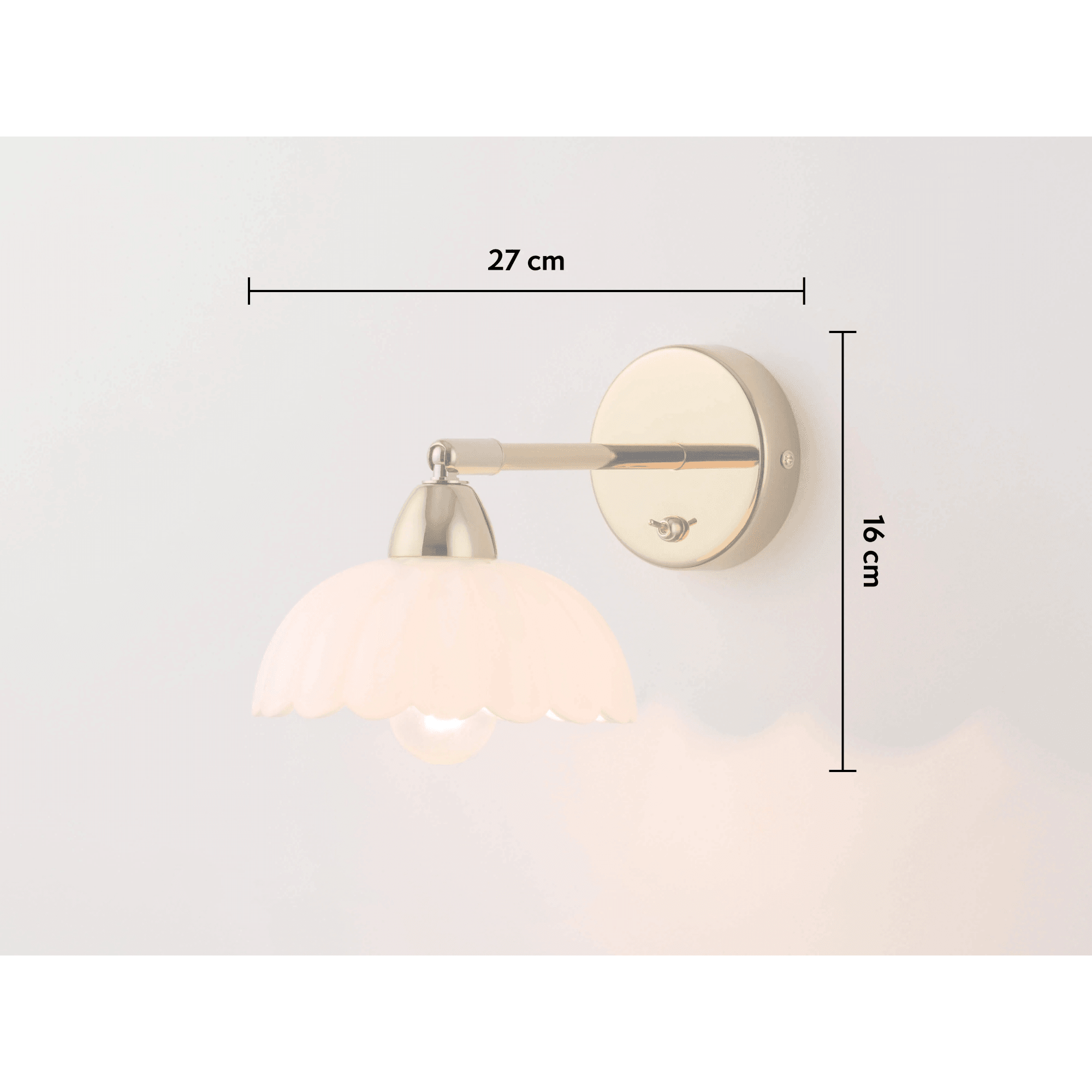 houseof. White Flower Sconce Wall Light