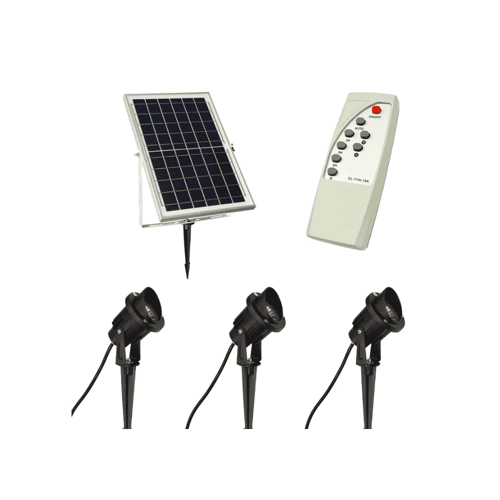 Lumena Solspike 7W LWS Spotlights with Ground Spike (set of 3) - Solar