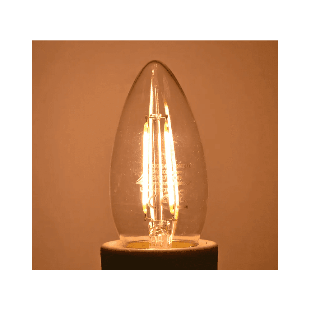 Lumena 4.5W LED Filament Candle Bulb - Warm White