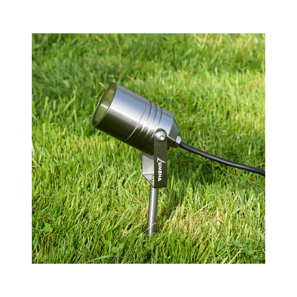 Lumena AlvaLED Spike Light GU10 - Stainless Steel 316 - Mains