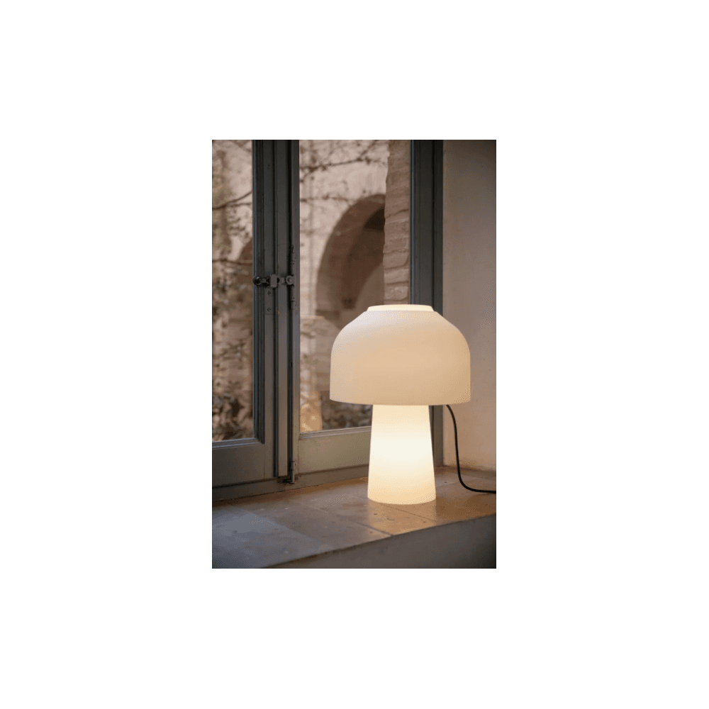 Karman Lilly Table Lamp - Frosted White Glass