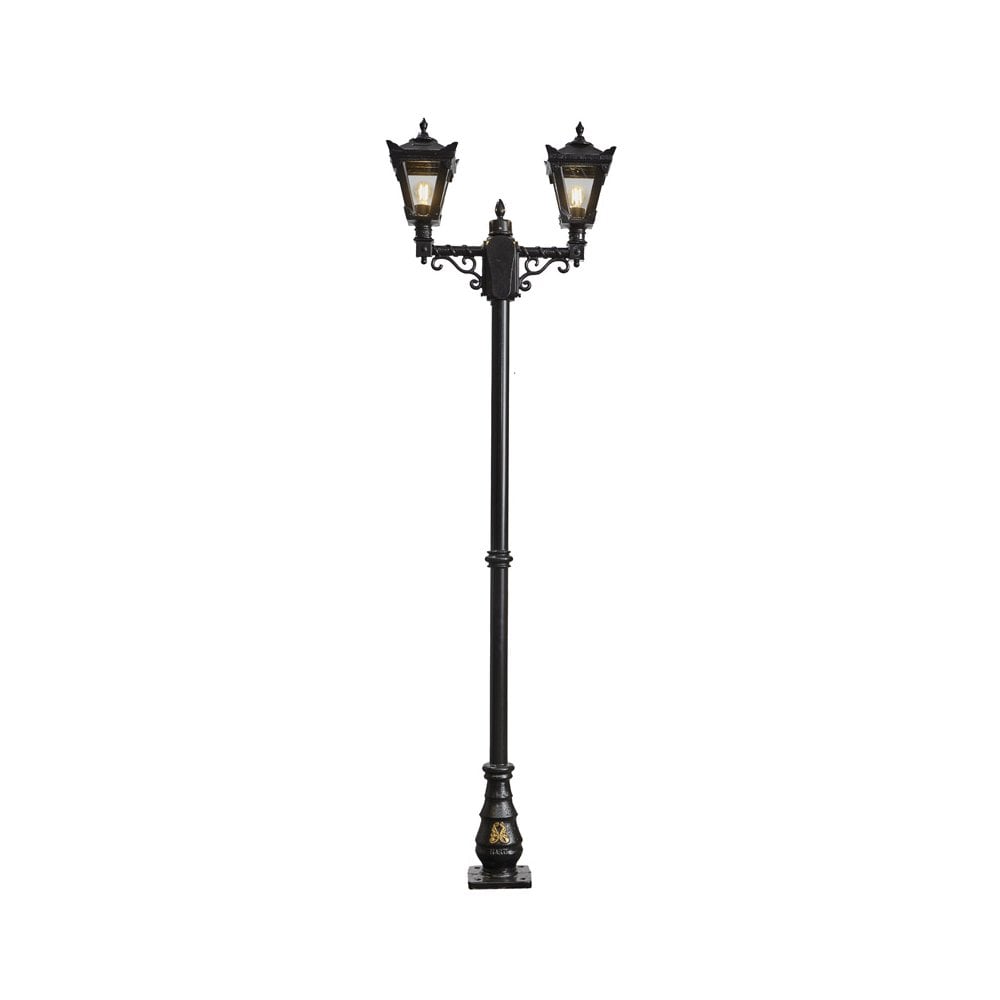 Harte Victorian Style Medium 2.47m Double Headed Lamp Post - Cast Iron