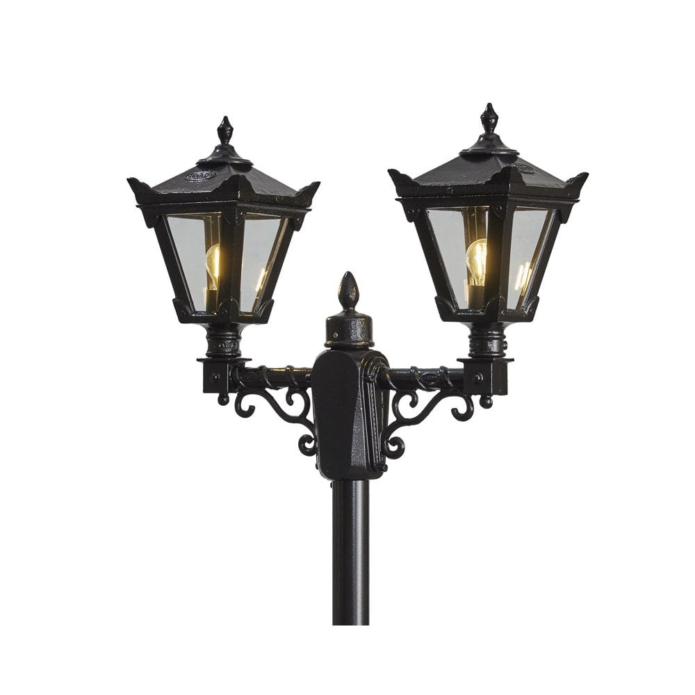 Harte Victorian Style Medium 2.47m Double Headed Lamp Post - Cast Iron