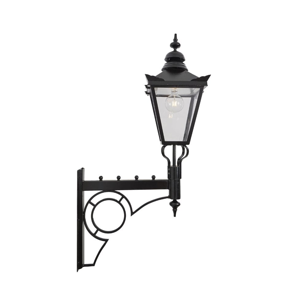 Harte Victorian Large 1.47m Traditional Wall Light With Decorative Arm - Steel