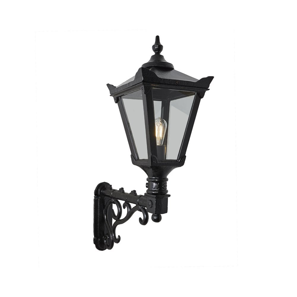 Harte Victorian 0.97m Traditional Wall Light with Decorative Arm - Cast Iron