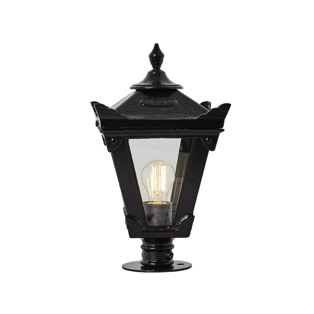 Harte Victorian 0.38m Traditional Pier Light For Narrow Pier Caps - Cast Iron