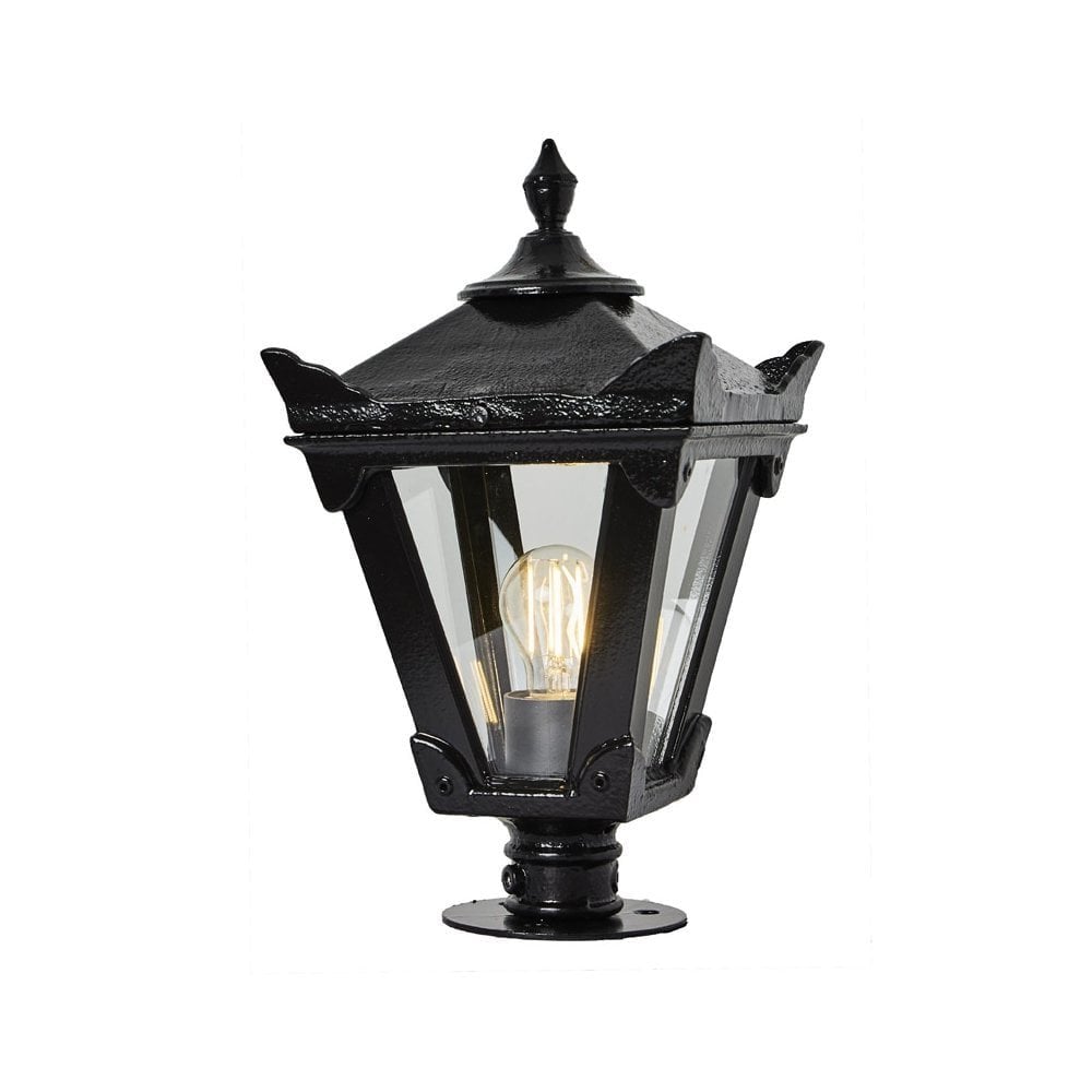 Harte Victorian 0.38m Traditional Pier Light For Narrow Pier Caps - Cast Iron