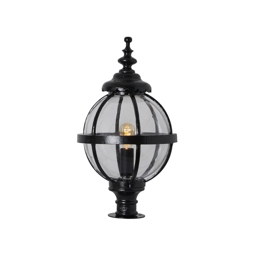 Harte Victorian Globe 0.71m Pier Light For Narrow Pier Caps - Cast Iron