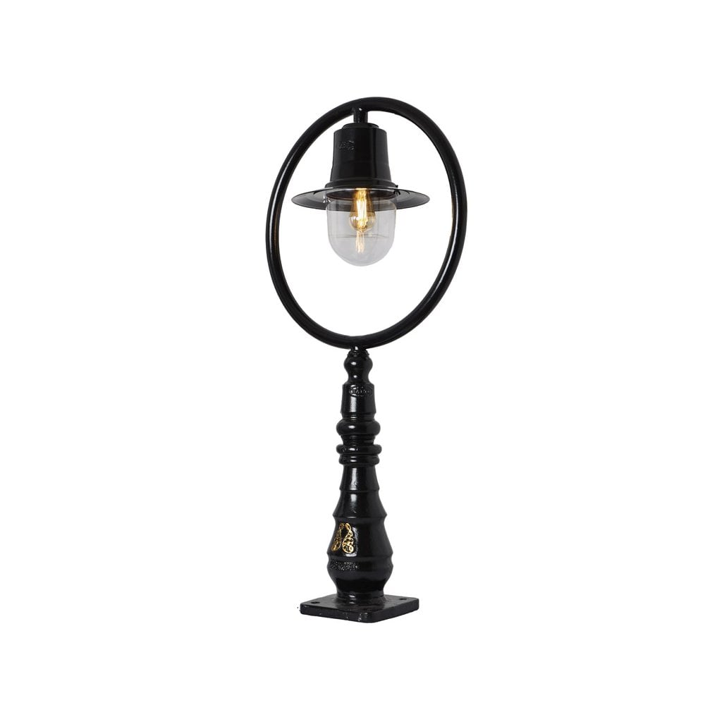 Harte Classic Railway Style 1.21m Pedestal Light - Cast Iron & Steel