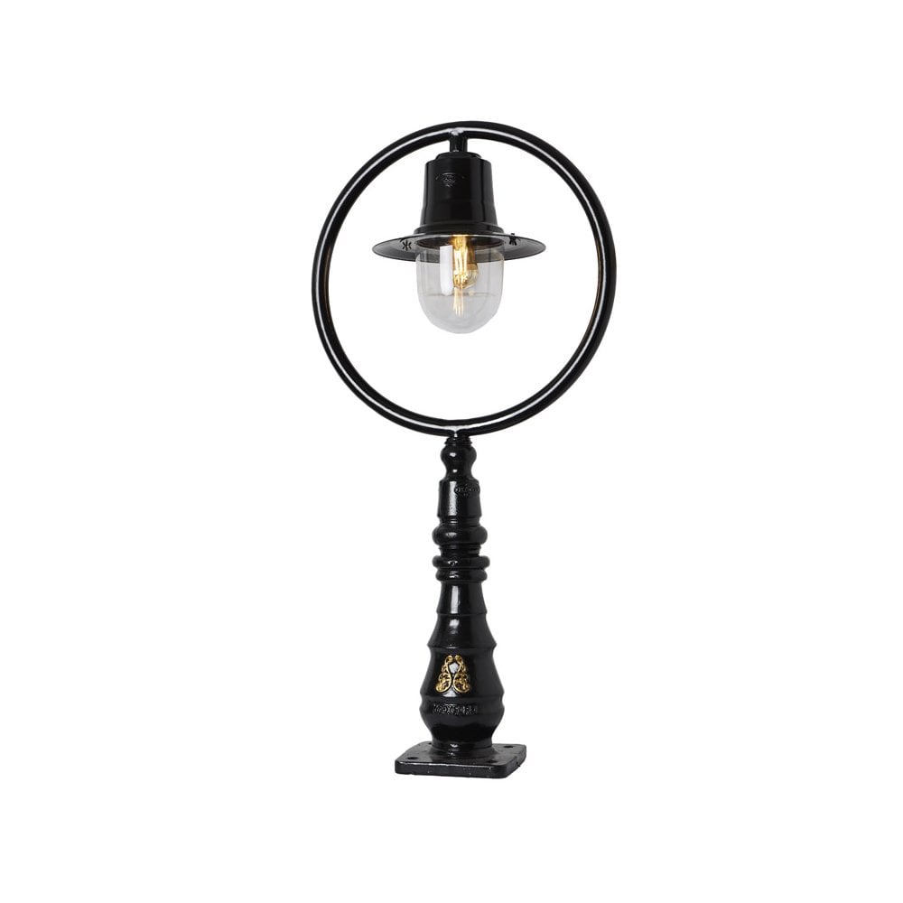 Harte Classic Railway Style 1.21m Pedestal Light - Cast Iron & Steel
