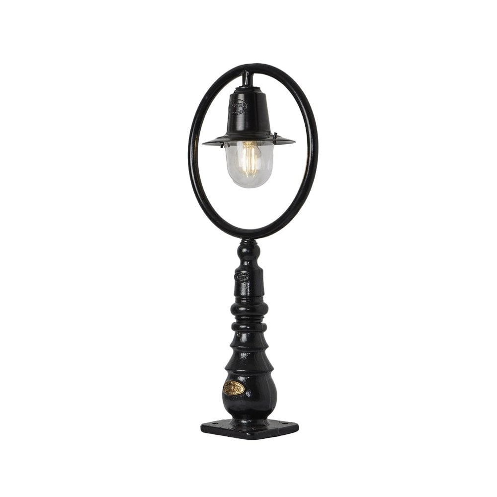 Harte Classic Railway Style 0.75m Pedestal Light - Cast Iron & Steel