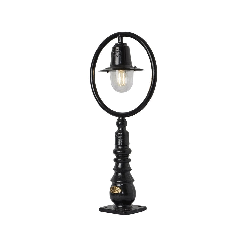 Harte Classic Railway Style 0.75m Pedestal Light - Cast Iron & Steel