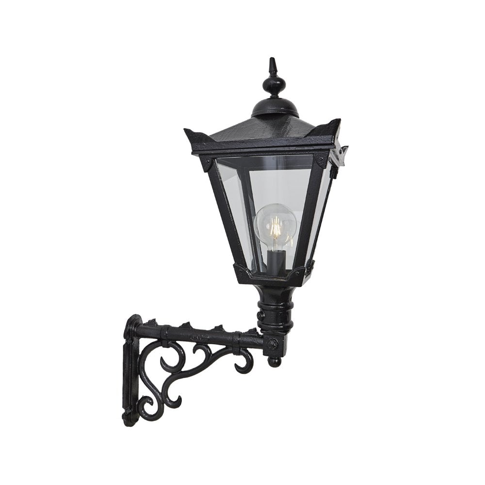 Harte Victorian 1.1m Traditional Wall Light With Decorative Arm - Cast Iron