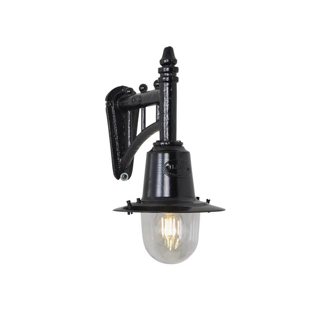 Harte Classic Railway Style 0.37m Wall Light - Cast Iron & Steel